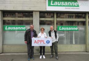 Le comité de l’APPL, de gauche à droite: Johan Pain (président), Dominique Decitre (secrétaire) et Luc Konrad (trésorier). DR