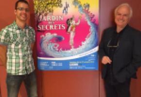  L'affiche du spectacle a été réalisée par Luguy (à gauche) quii pose ici avec le nouveau metteur en scène Stefan Hort. DR