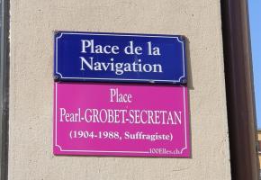 A Genève, et pour faire pression sur les autorités, des mouvements féministes n’ont pas hésité à apposer des plaques de rues «féminines». DR
