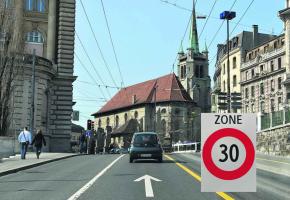 Le PS lausannois souhaite généraliser les 30km/h partout au centre-ville. 
