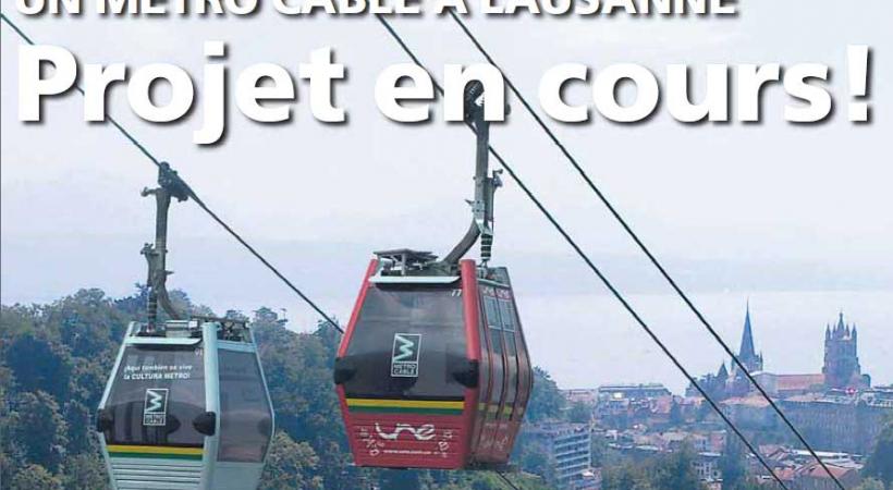 Un métro câble à Lausanne. dr