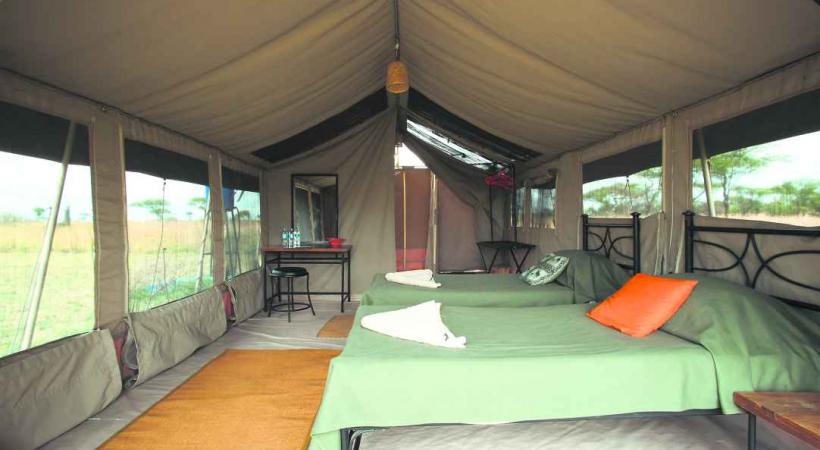 Campement Kati Kati dans le Serengeti.