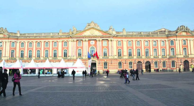 Le Capitole est aussi l’hôtel de ville de Toulouse. 