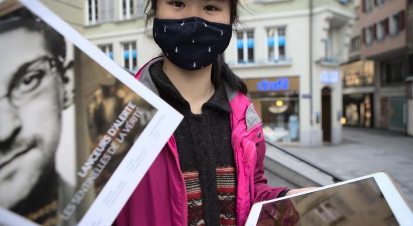 La jeune activiste chinoise Howey Ou compte poursuivre son combat. MISSON