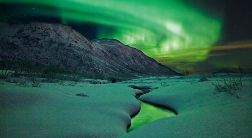En Laponie finlandaise, les aurores boréales sont visibles environ 200 nuits par an.