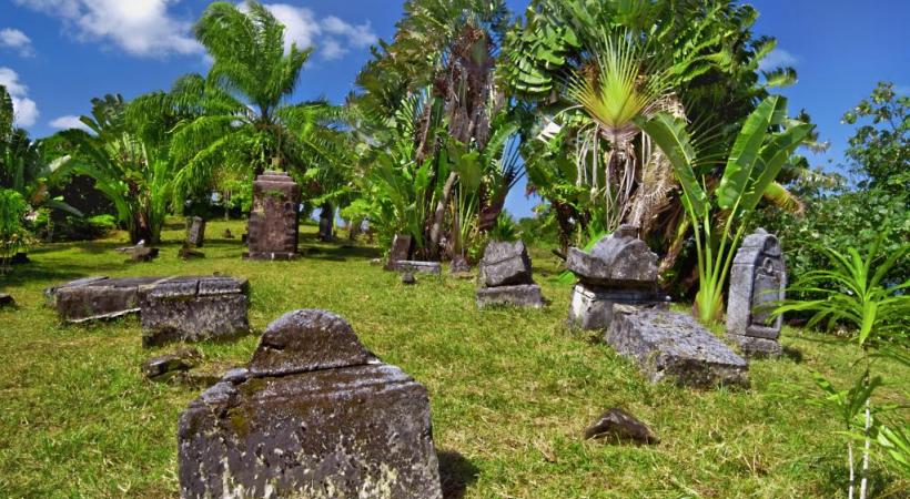 Mondialement connu, le fameux cimetière des Pirates domine la partie sud de la baie d’Ambodifotatra. 