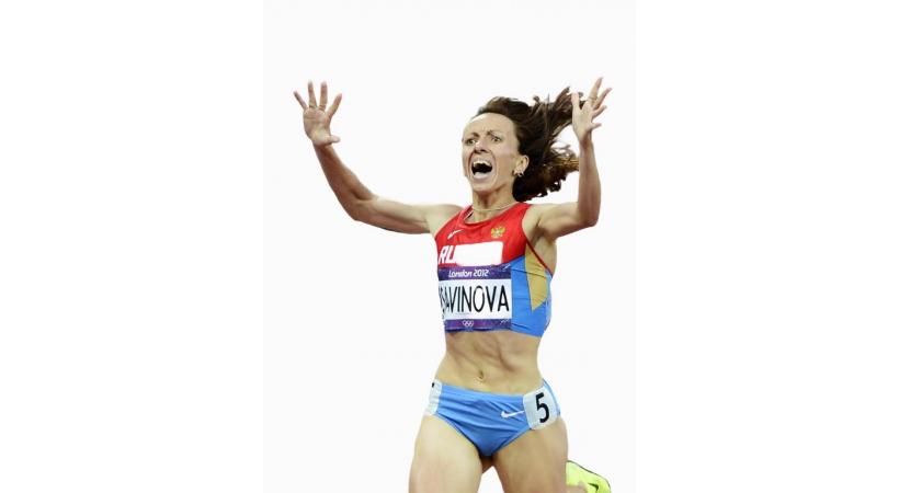  Suspension à vie réclamée contre Mariya Savinova, championne olympique en titre du 800 mètres. dr