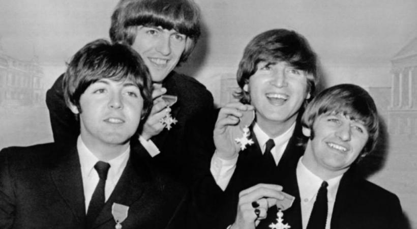 Les Beatles jouant leur propre rôle dans «Quatre Garçons dans le vent». DR